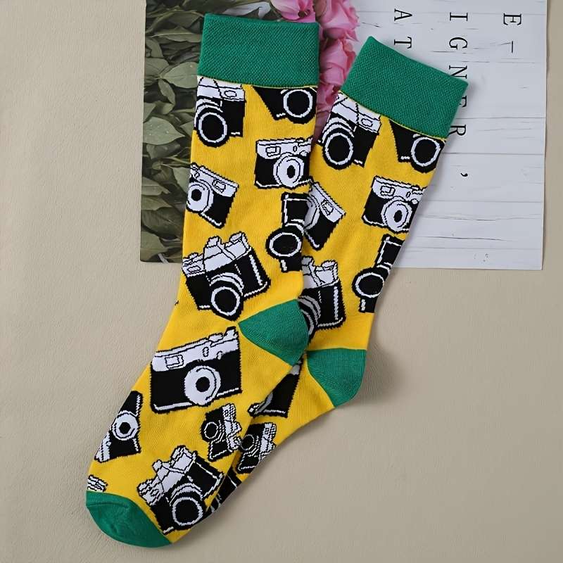 1 Pair Mixed Color One Size Socks