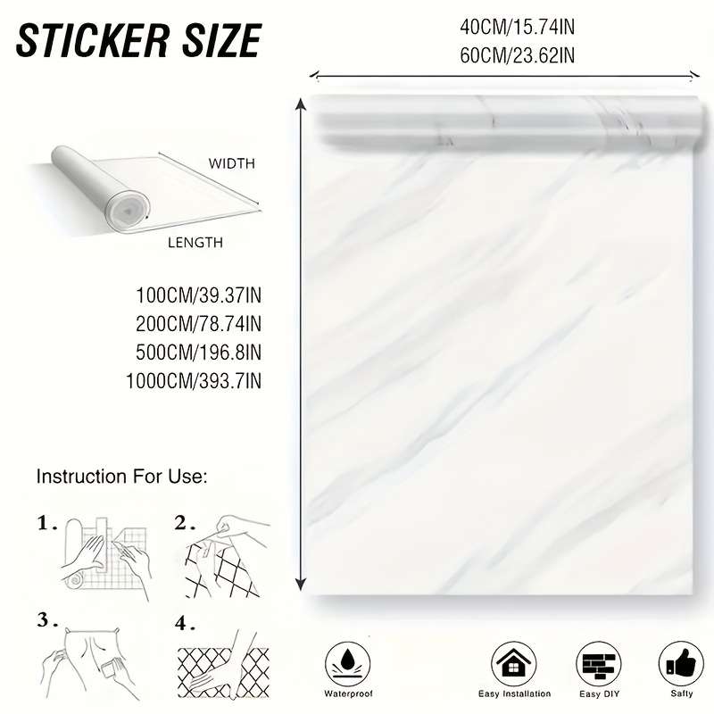 1PC Wall StickersQuicksAnd Ash2 Meterss Long X 60 cm Wide
