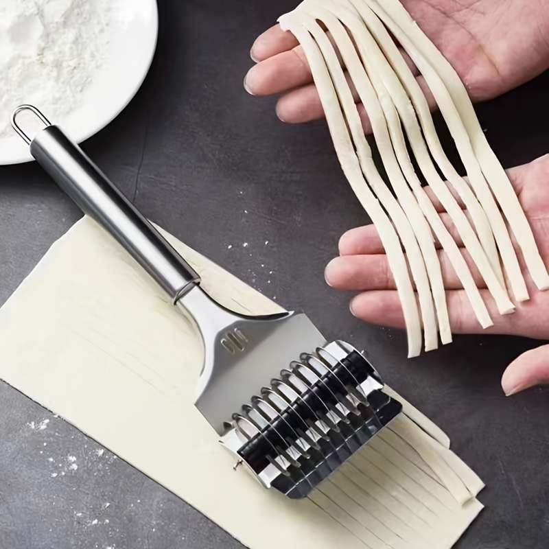1pc Stainless Steel Noodle Cutter Multifunctional Manual Noodle Slicer Kitchen Noodle Press Machi