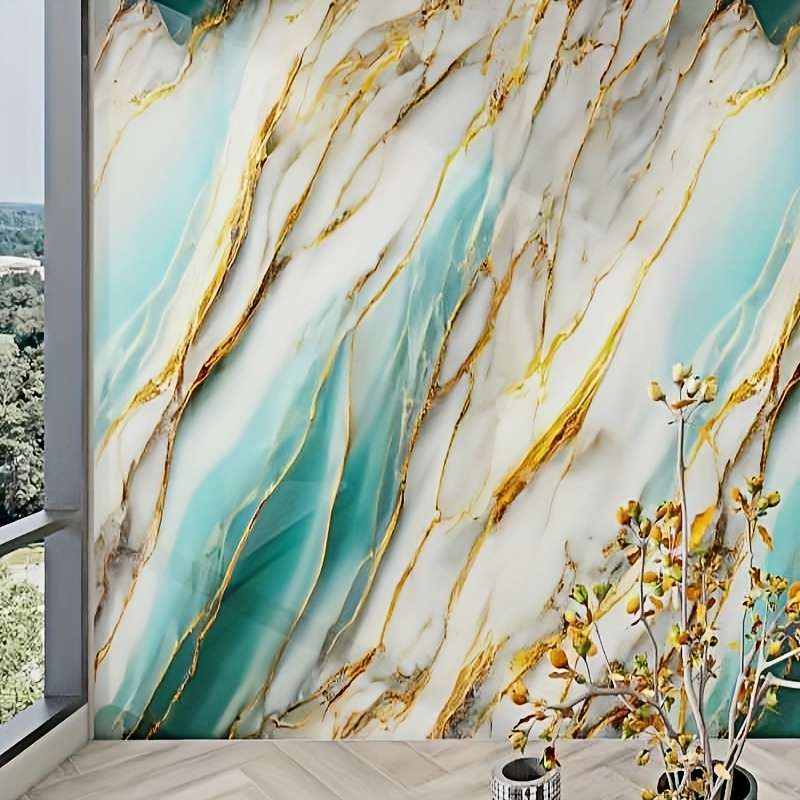 1PC Wall StickersGilded Black And White200cmX40cm  78.74inX15.74in