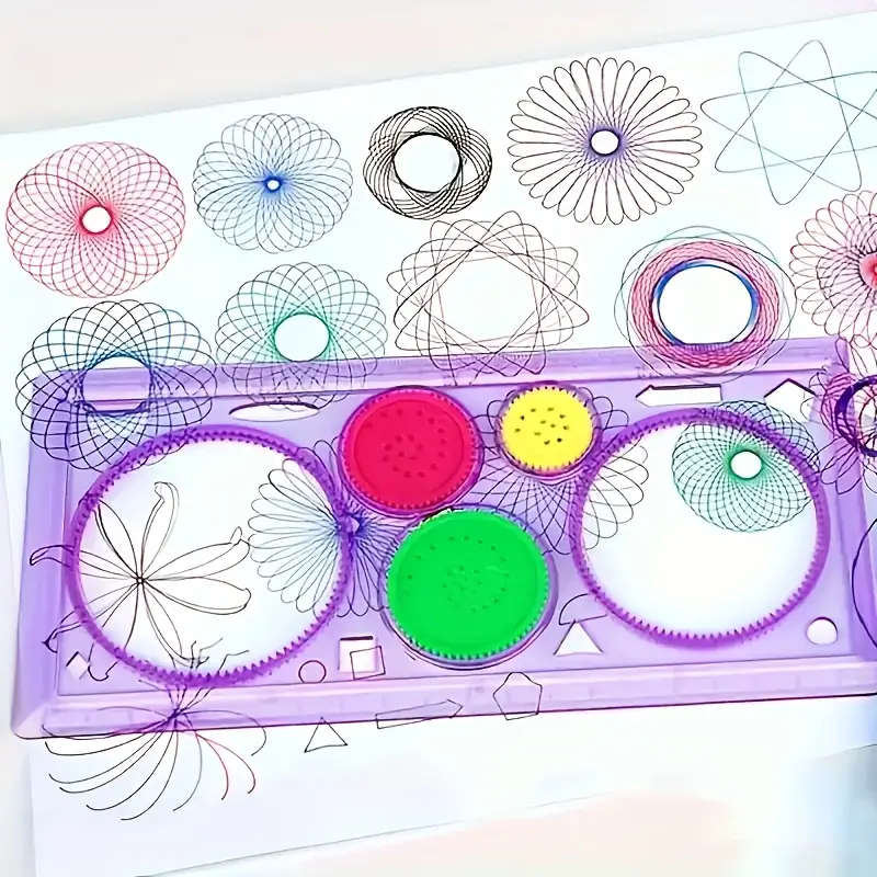 Creative Spiral Geometry Ruler