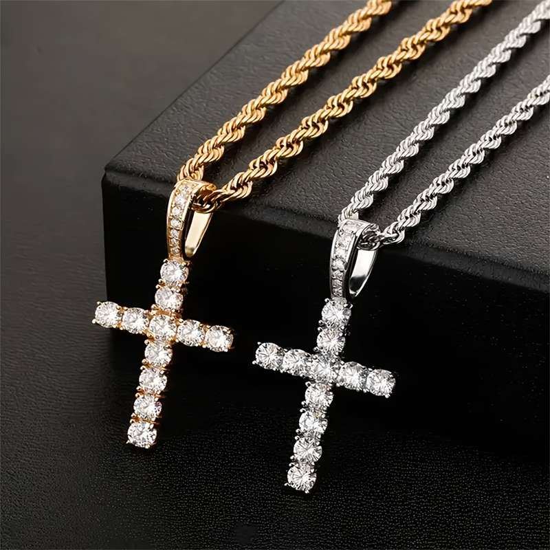 1 Piece Golden Jesus Theme Pendant