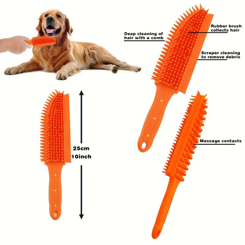 1pc Orange Pet Comb