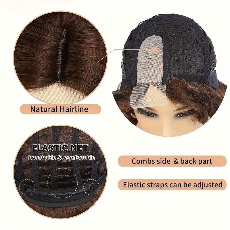 1Pc Black 20.32cm Fashion Design Wig