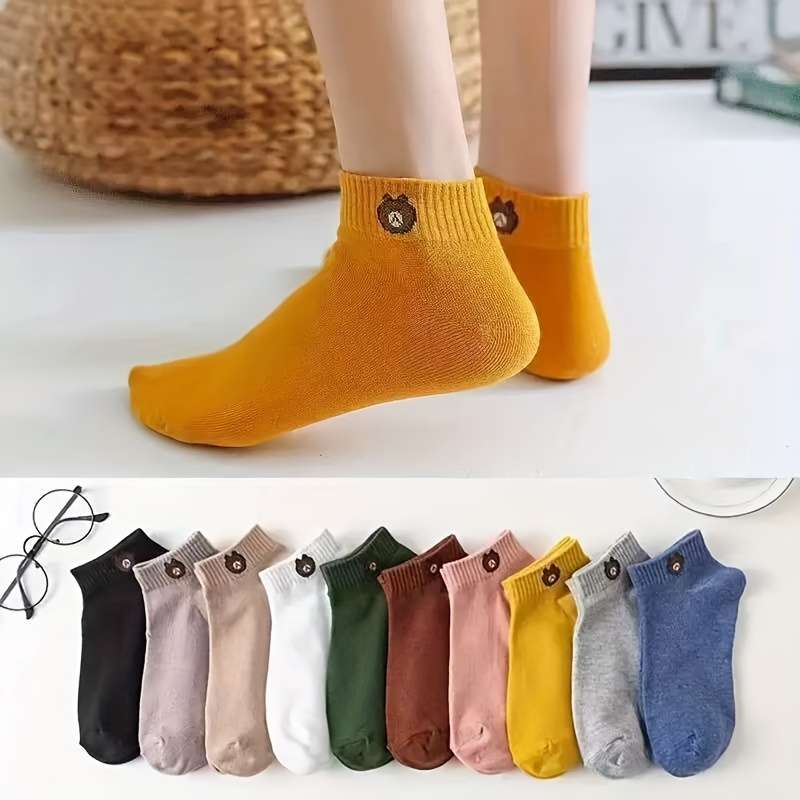 10 Pairs Colors Mixed One Size High Elastic Socks