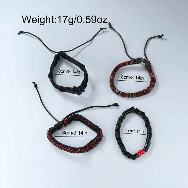 5pcs Exquisite Men's Quartz Watch and Accessories Color sent randomly