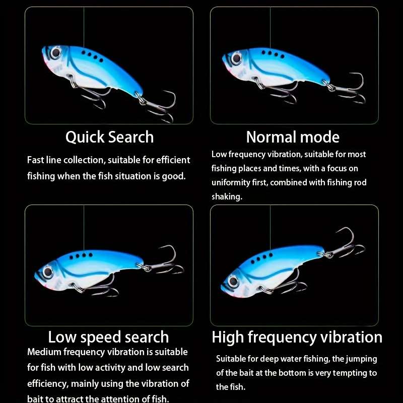 1pc 15g Golden VIB Vibrating Fishing Bait