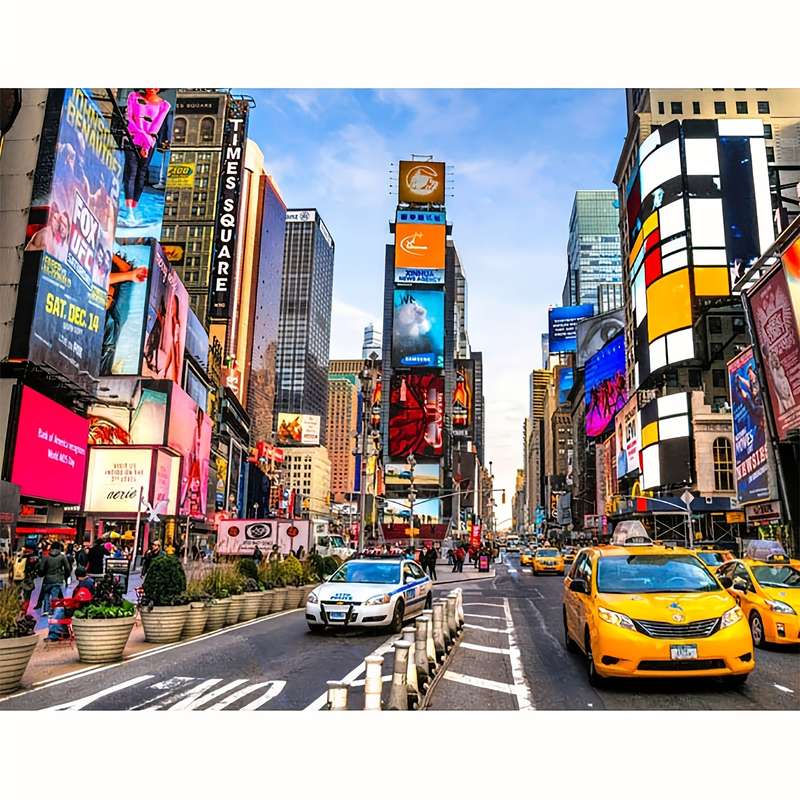 1000pcs New York Times Square Jigsaw Puzzle Thick Durable Seamless Ideal for A