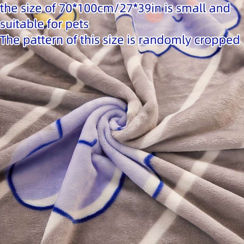 1ps Blanket Color Little Bear And Clouds Grey size 70cmx100cm