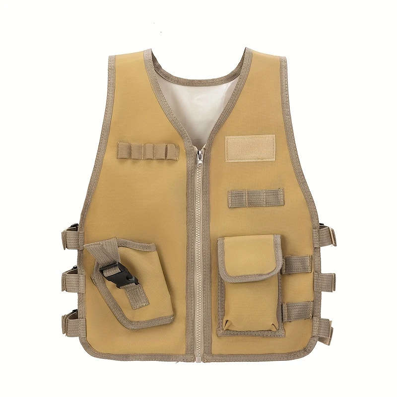 1pc Size S Youngsters's Outdoor Tactical Vest Summer Camp Camouflage Training Vest
