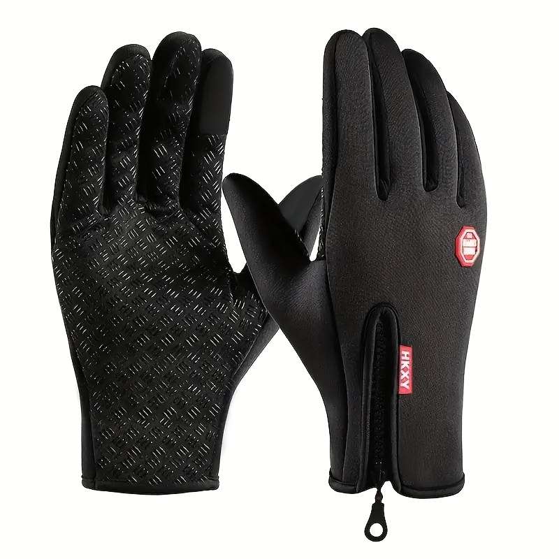 1 Pair Black Size L Outdoor Sports Gloves