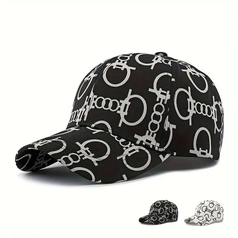 1pc Holiday-Themed Polyester Baseball Caps with Sun Protection Adjustable Fashionable Stripe Craftsm