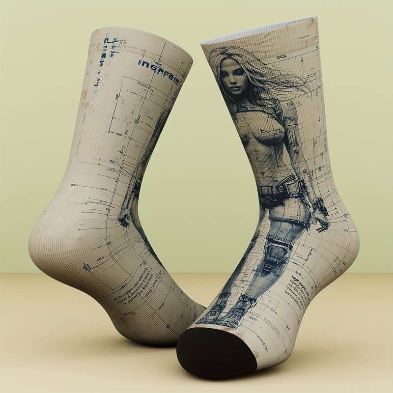 1 Pair Multicolor One Size Socks