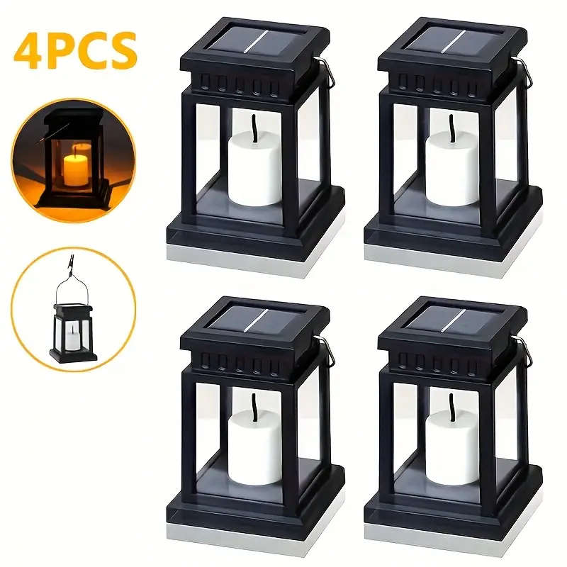 4pcs Outdoor Solar Lights