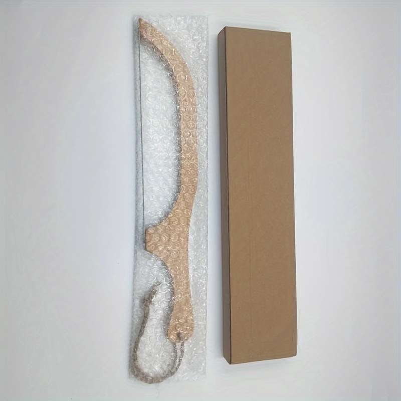 1pc Wooden Bread Cutting Tool Ergonomic Handle Durable Pressed Wood Construction Smooth Edg