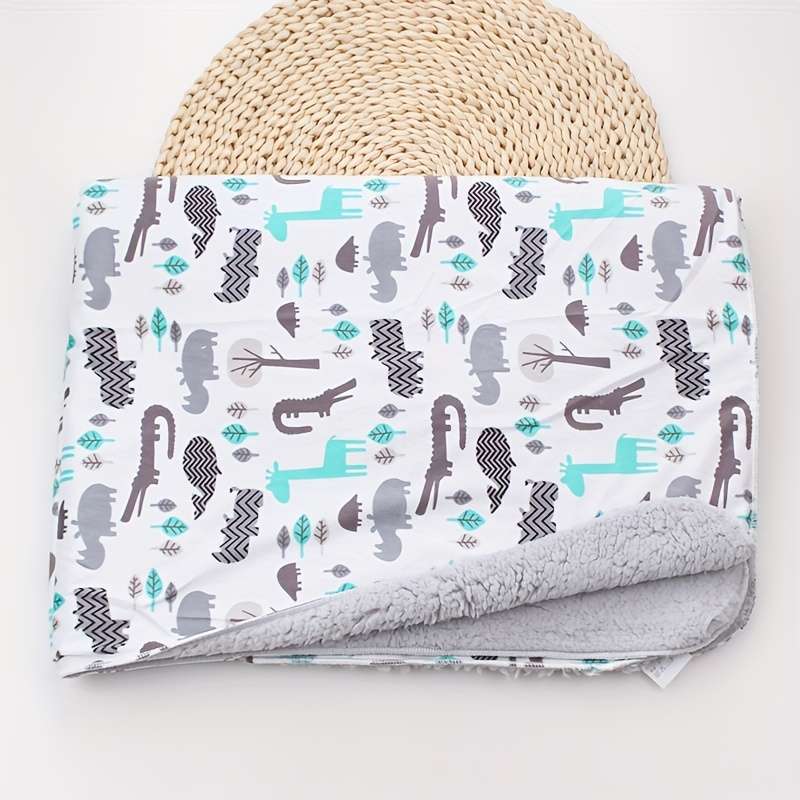 1ps Blanket Color Blue Monkey
