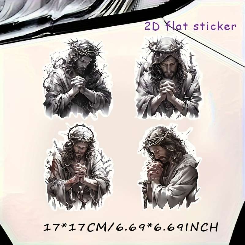 1pc Jesus Christian Themed Stickers