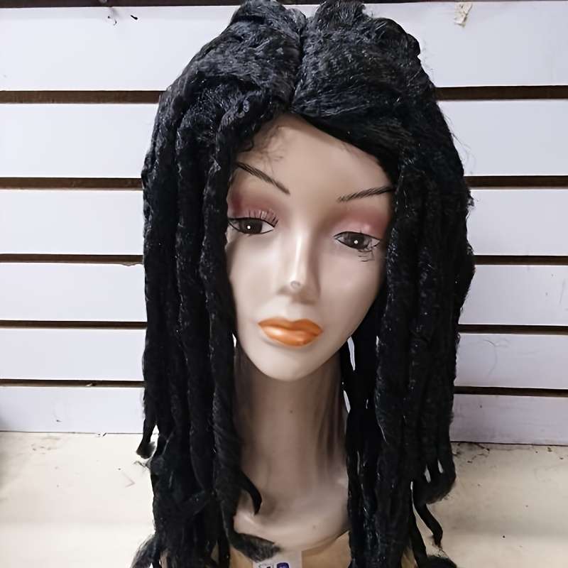 1Pc Black 50.8cm Fashion Design Wig