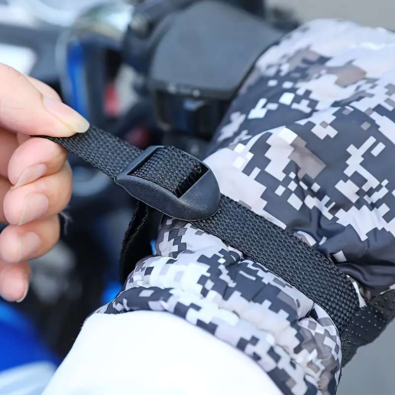 1 Pair Camouflage Grey Warm Gloves