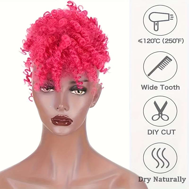 1Pc Red 40.64cm Fashion Design Wig