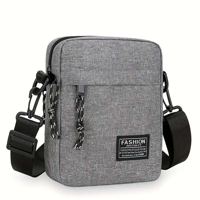 1pc Casual Mini Crossbody Bag Men's Nylon Small Shoulder Bag