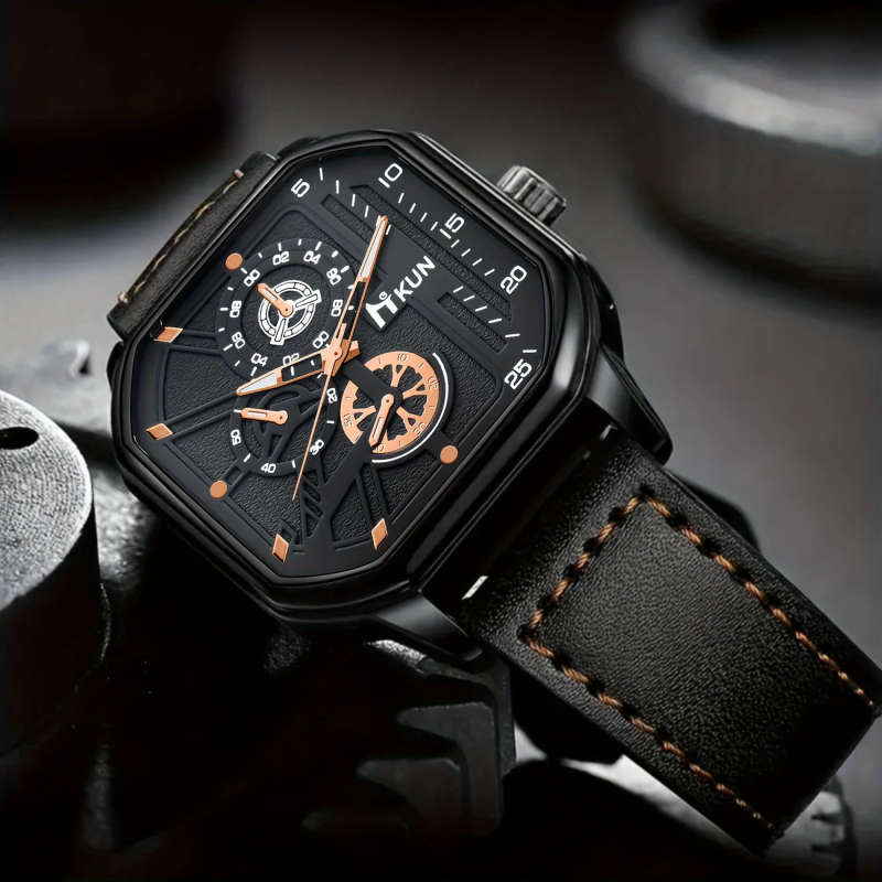 2pcs set High-end Wristwatches the First Choice of Modern Elites Show Your Way to Success Color Sent