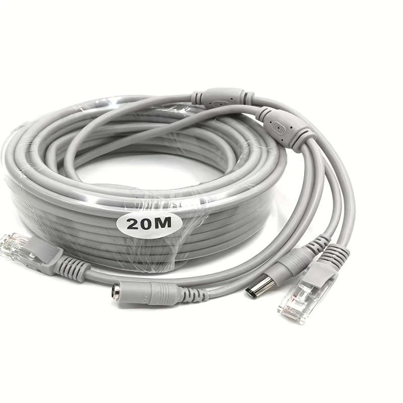 1pc 20M Surveillance Camera Extension Cable 8-Pin PCIe Connector Female to Male Power+Data for Secur