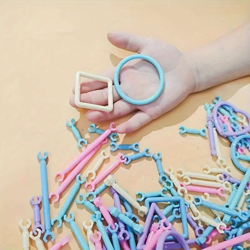 100pcs sticks building blocks inserts assembly educational toys diy building puzzle 3d three dimensional halloween thanksgiving day christmas gift details 0