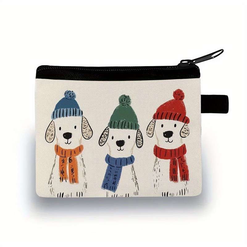 1pc Cute Dog Pattern Coin Purse Lightweight And Durable Can Be Used to Store Banknotes And Coins