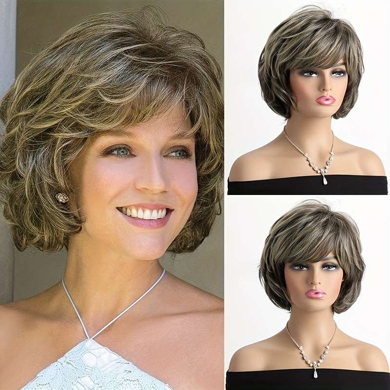 1Pc Mixed Color 30.48cm Fashion Design Wig