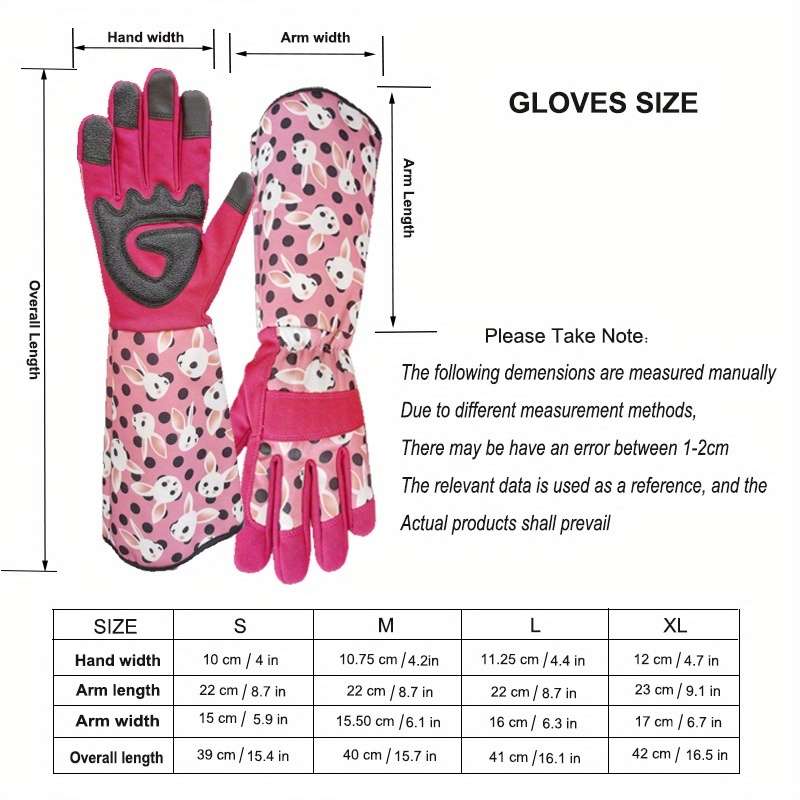 1 Pair Red Rabbit Size L Multi Purpose Work Gloves