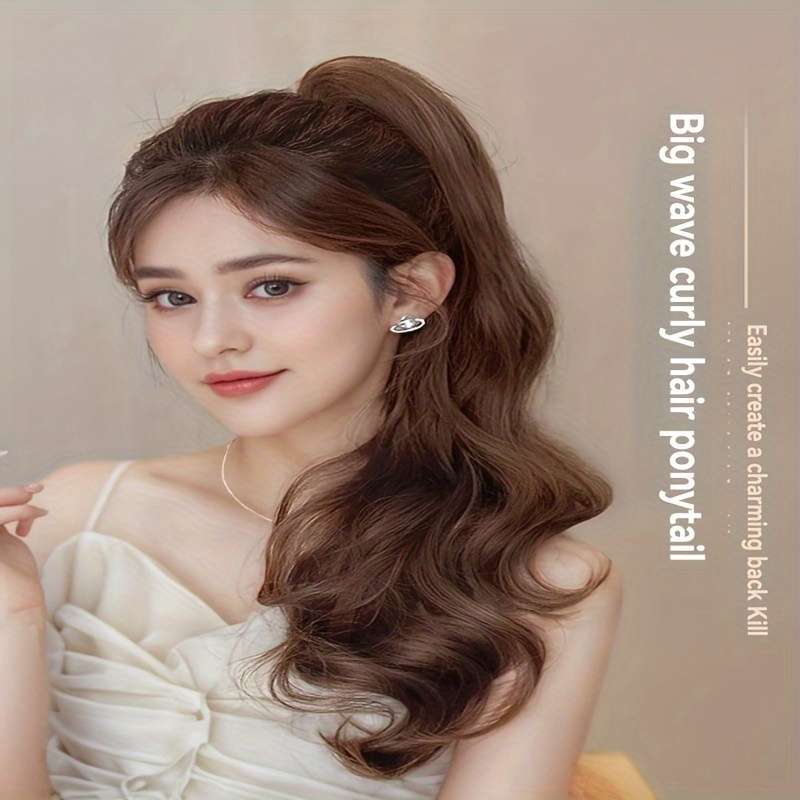 1Pc Brown Black 50.8cm Fashion Design Wig