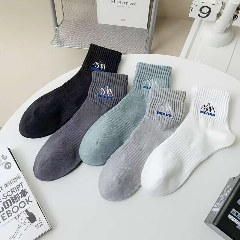 3 Pairs Multicolor One Size High Elastic Socks