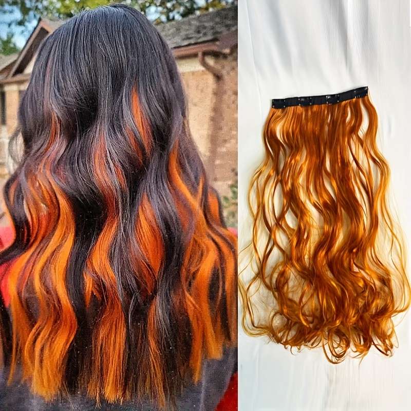 1Pc Dirty Orange 50.8cm Fashion Design Wig