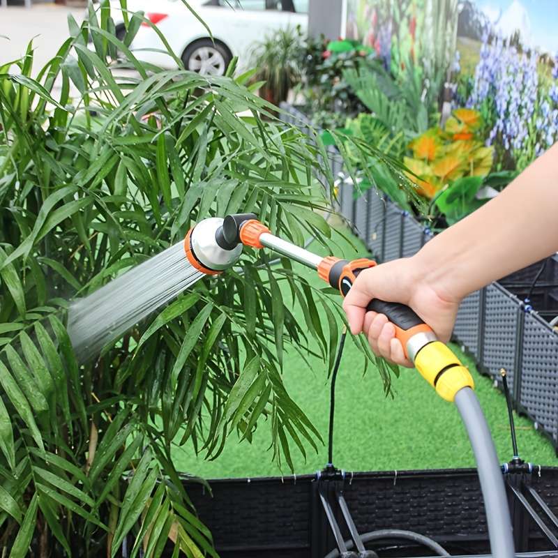 1Pc Adjustable Garden Watering Nozzle With Telescopic Pole