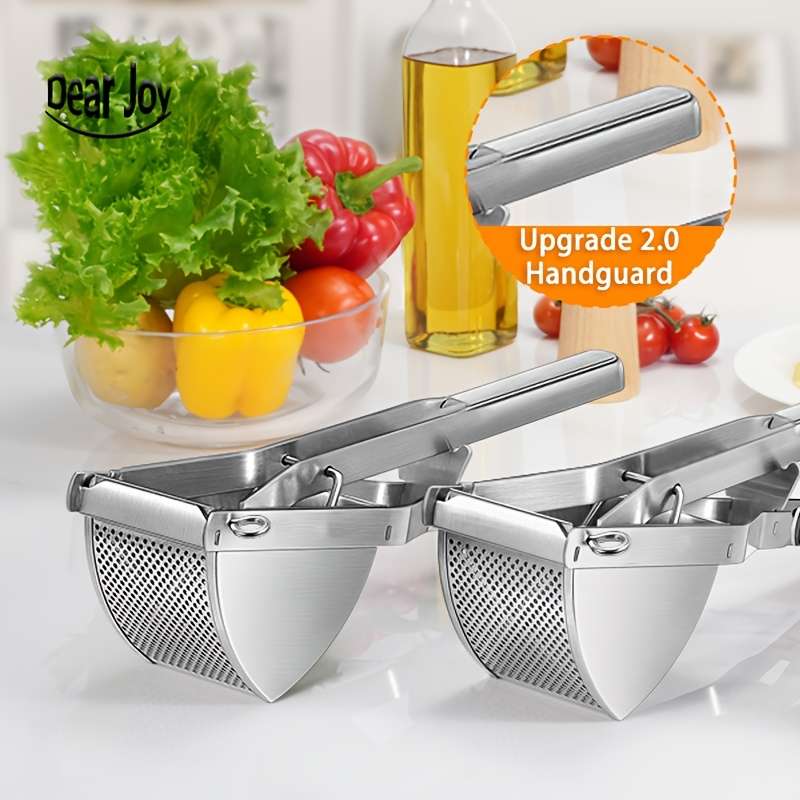 1pc Stainless Steel Professional Potato Ricer for Mashed Vegetables and Kitchen Tool No Electricit