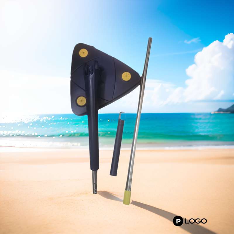 1Set Triangle 360 Rotating Cleaning Mop with Long Handle Hands-Free Wash Dual-Use for Wet