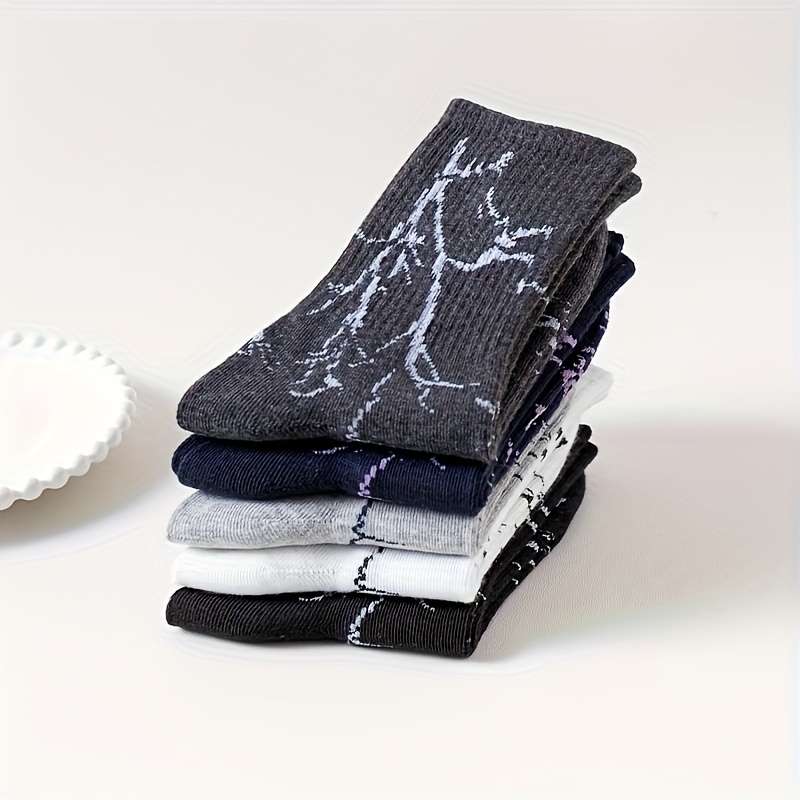 5 Pairs Multicolor High Elastic Socks
