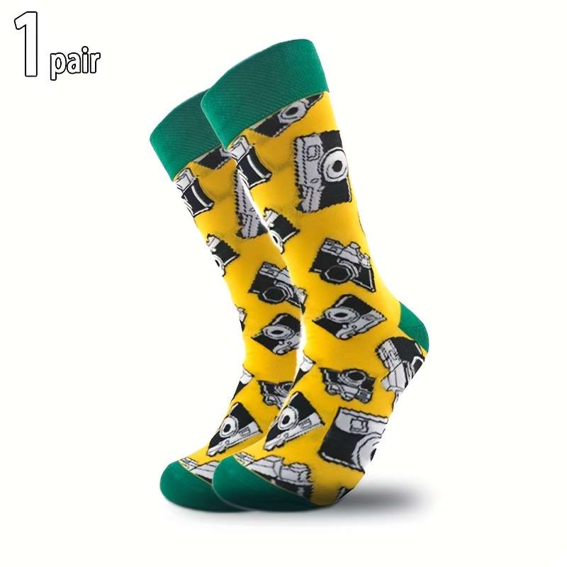 1 Pair Mixed Color One Size Socks