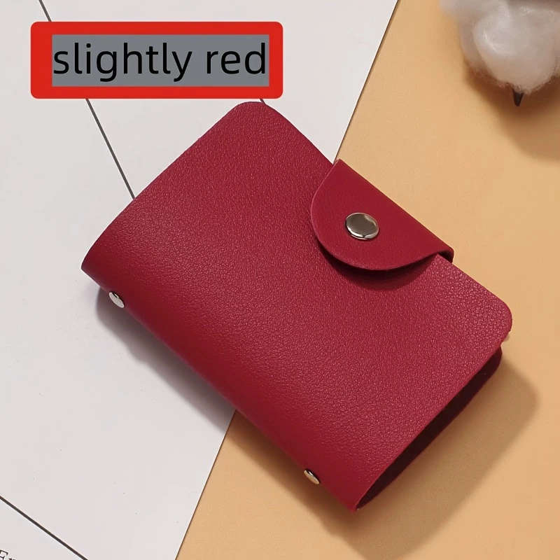 Waterproof Double-Layer Cowhide Business Card Holder Wallet
