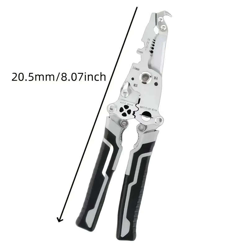 1PC18-in-1 Foldable Wire Stripper Manual Tool for Stripping Cutting Wrenching Holding Twisting