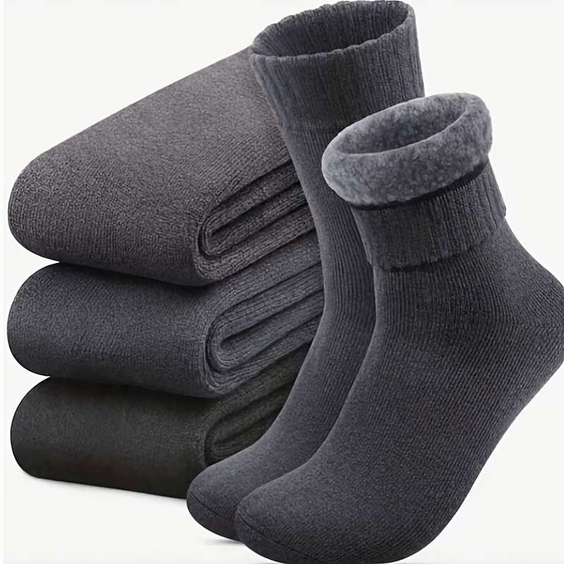 Sock 3Pairs Gray  One Size