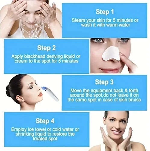 Nasal cleaning tools Electric pore cleaner blackhead remover vacuum for Women and Men nose