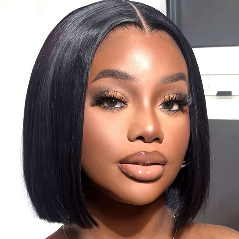 1Pc Black 30.48cm Fashion Design Wig