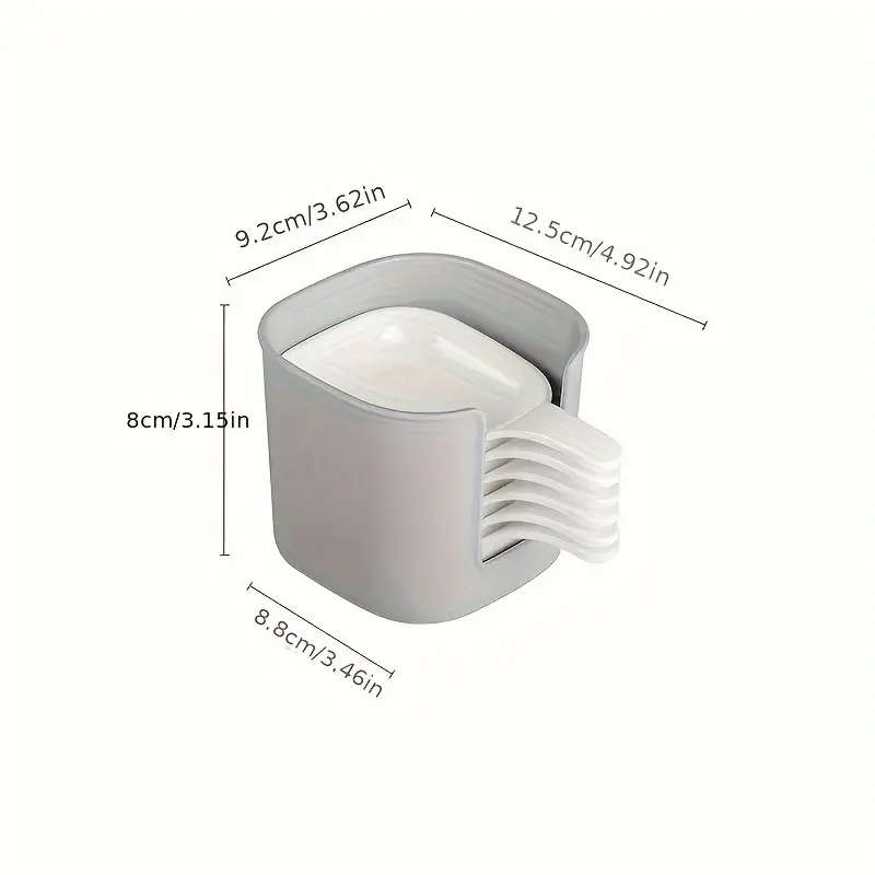 7pcs Set of Versatile Dipping Plates Suitable for Sauces Vinegar Condiments