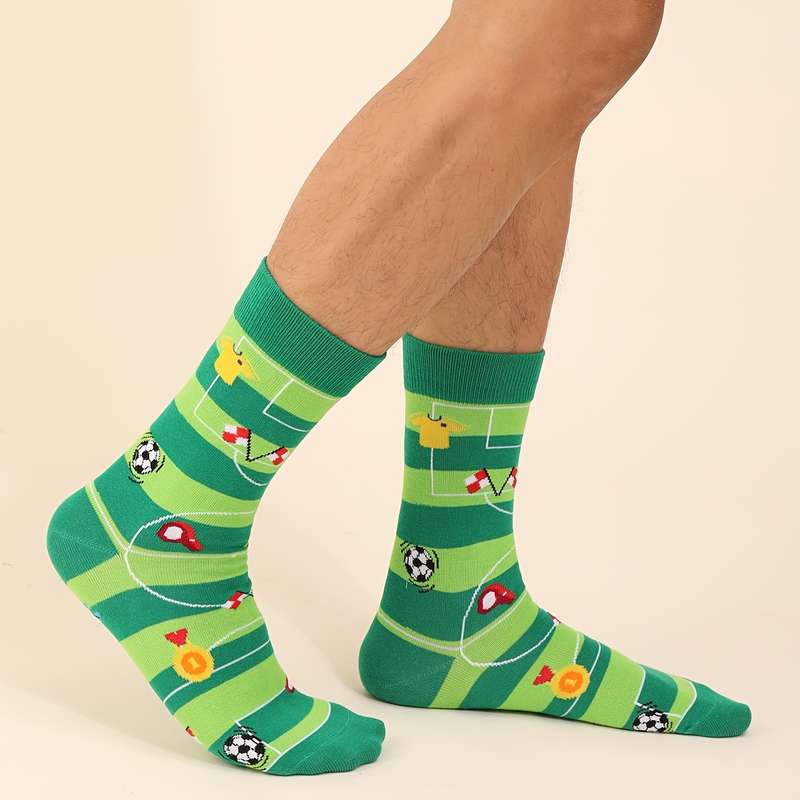 1 Pair Green One Size Socks