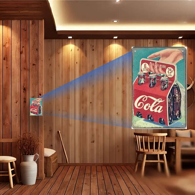 1pc Vintage Cola Metal Tin Sign Frameless Wall Art Suitable for Home Bar Pub Club And Restaurant Dec