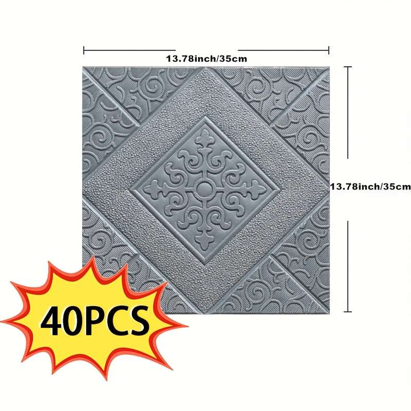 40pcs Wall StickersSilvery