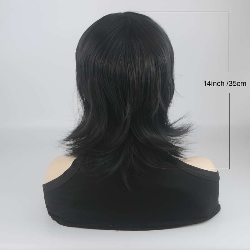 1Pc Grey 35.56cm Fashion Design Wig