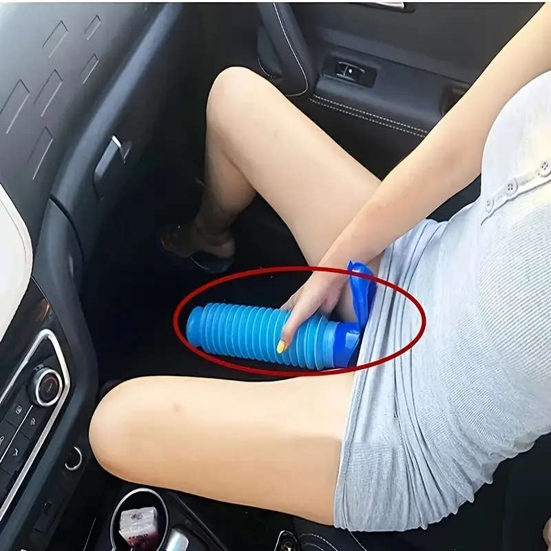 1pc Portable Collapsible Silicone Urinal Reusable Outdoor Emergency Pee Bottle for Men Women Kids